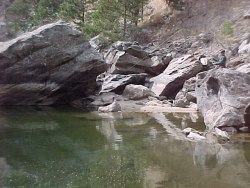 Fishing Poudre pool